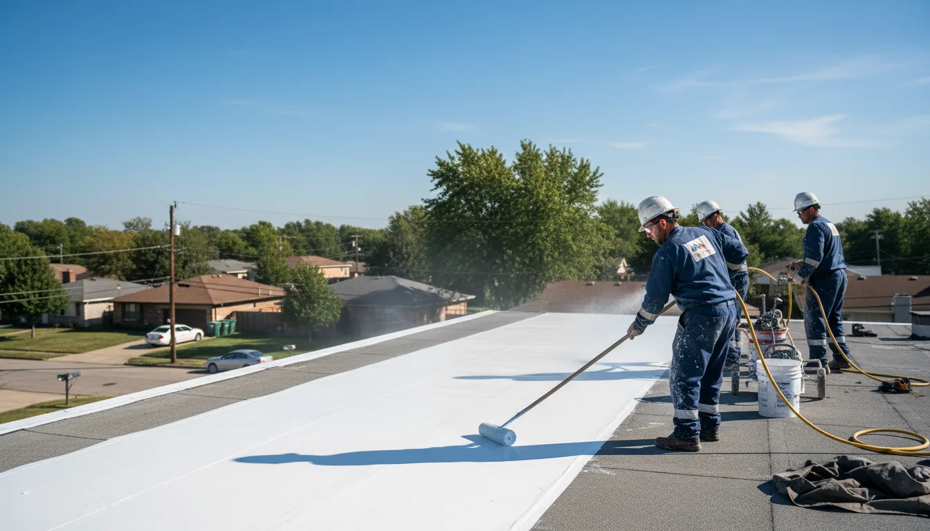 Commercial roof coating in Clarksburg, IN near me